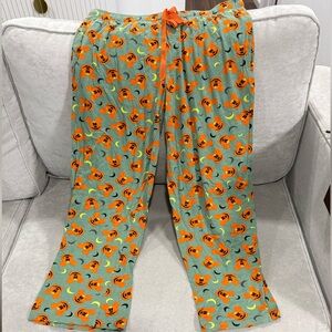Halloween Mickey Pumpkin Pajama Pants